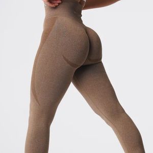 NVGTN Mocha Contour Seamless Leggings - NWOT